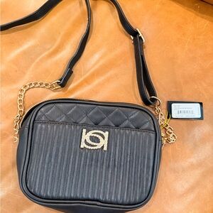 Bebe Black Quilted Shoulder Bag